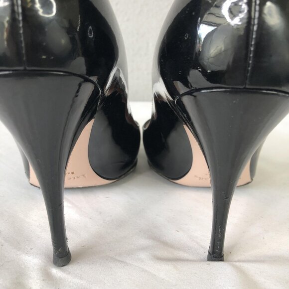 Kate Spade Shoes Womens Size 10 Patent Leather Stiletto Pumps Made in Italy - Picture 4 of 16